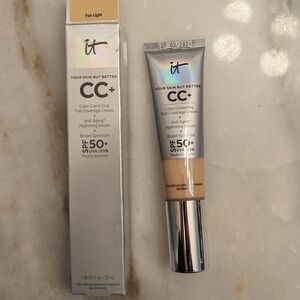 IT Cosmetics CC+ Cream with SPF 50+ in Light Fair, New Unopened